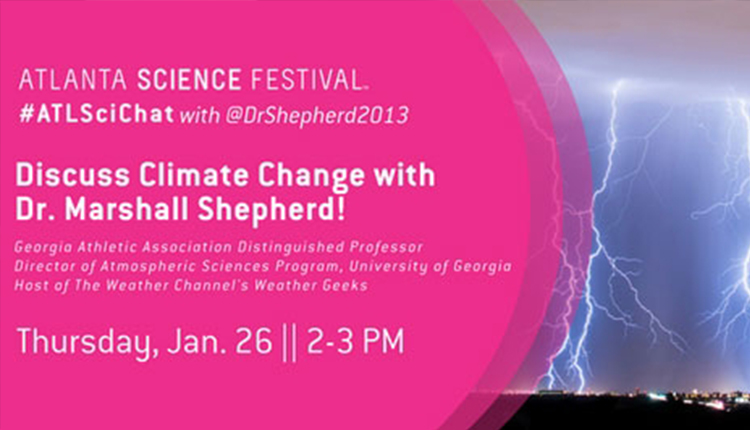 Discuss Climate Change with Dr. Marshall Shepherd!