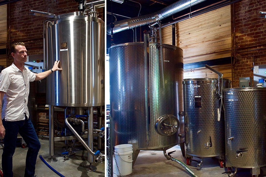 Jeff with Fermentation equipment