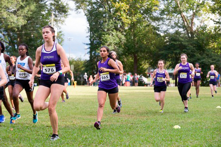 Girls Running Cross Country