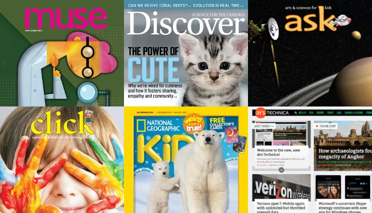 Science magazines for all ages