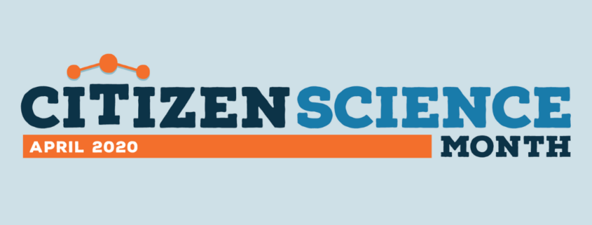 April is Citizen Science Month Graphic.