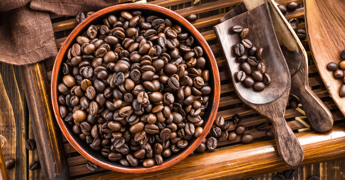 Coffe beans in a bowl