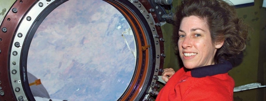 Ellen Ochoa at the International Space Station, 2002.