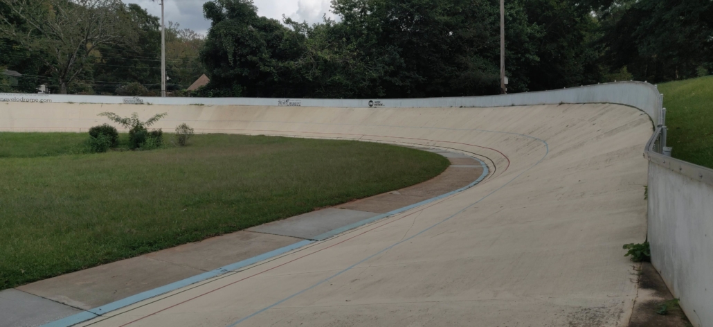 Empty Dicklane Velodrome track