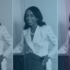 Photo collage of Dr. Patricia Bath with a colorful gradient overlay