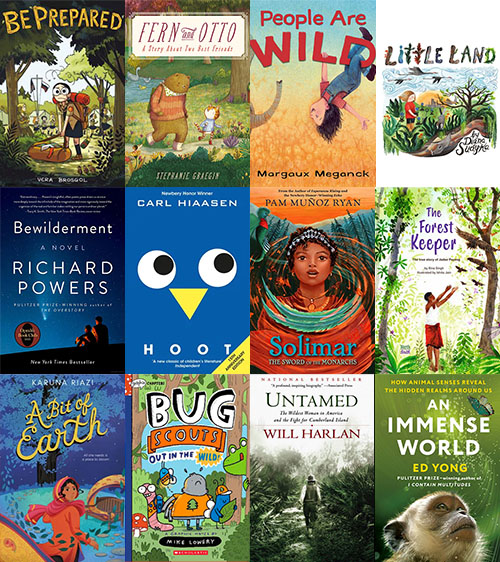Summer books themed The Great Outdoors.