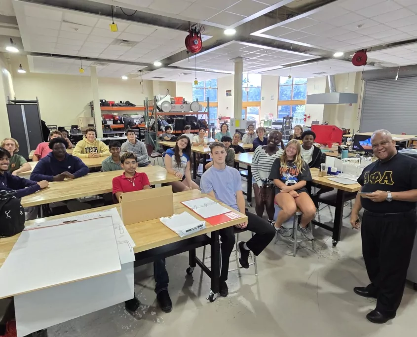 Marietta High School planning for their Urban Garden initiative